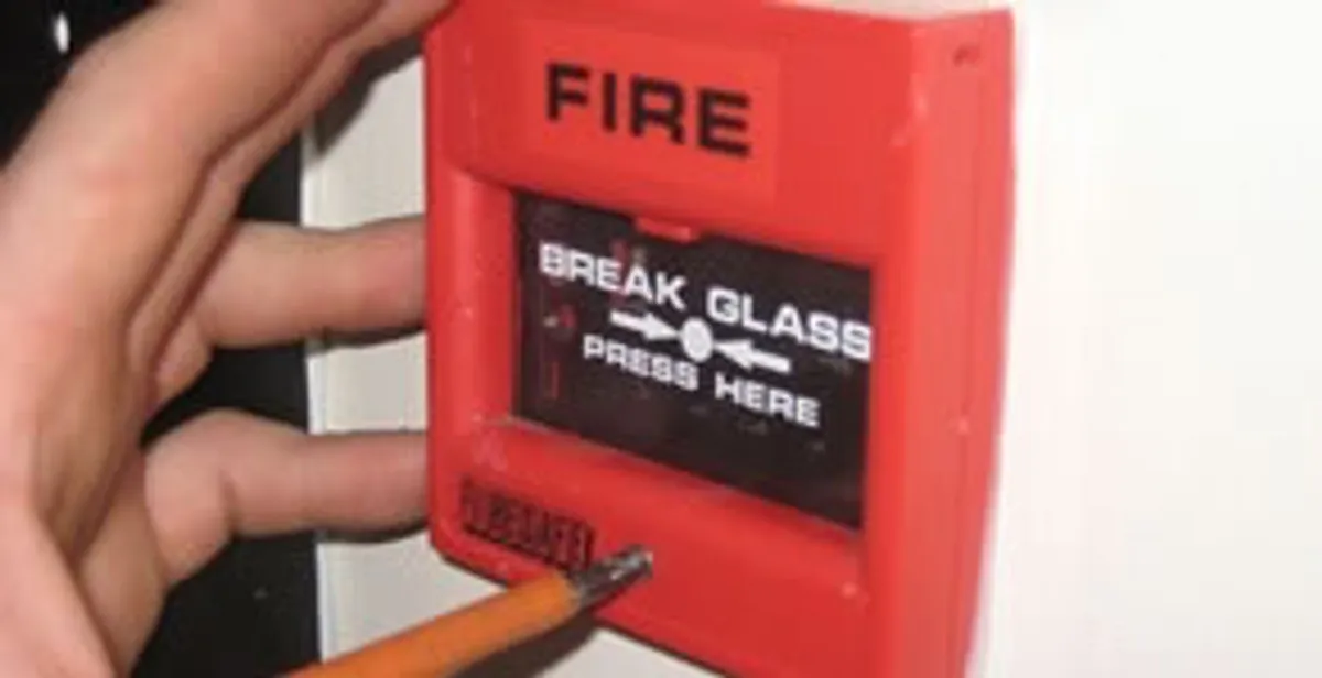 fire alarm installation service showing manual fire alarm pull station installed by licensed electricians in Baton Rouge, LA
