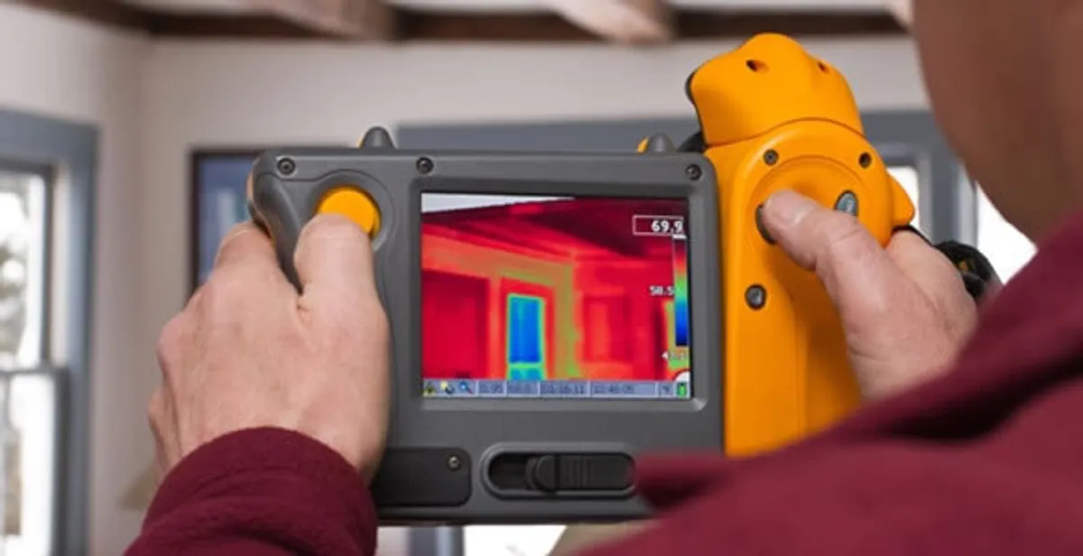 home energy audit service capturing thermal readings to analyze insulation and electrical efficiency in Baton Rouge, LA