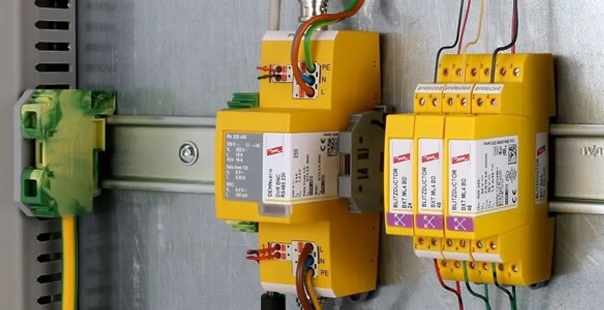 lightning surge protection system with surge suppressors installed by electrical service professionals in Baton Rouge, LA