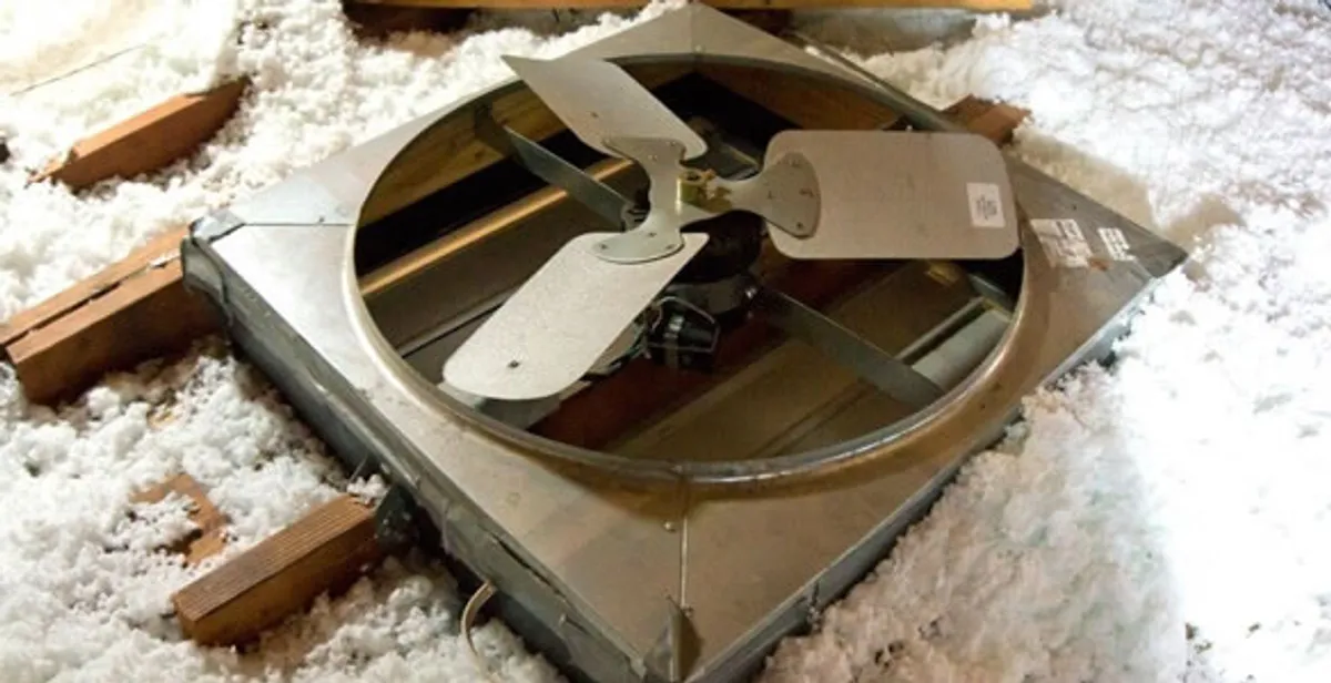 whole house fan installation services with attic-mounted ventilation unit in Baton Rouge, LA